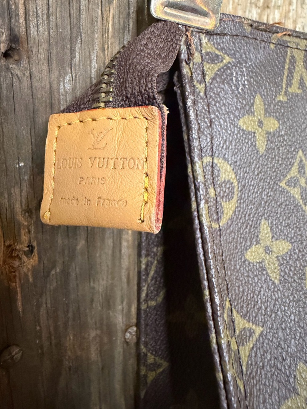 VTG Louis Vuitton Monogram Clutch Toiletry Pouch Cosmetic Bag 26 Large - Picture 10 of 16